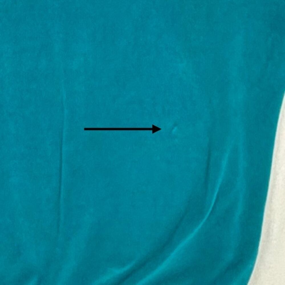 VTG Velour Tracksuit Set Teal Green Crown Fleur De Lis Embroidery Loungewear Med - Picture 10 of 11